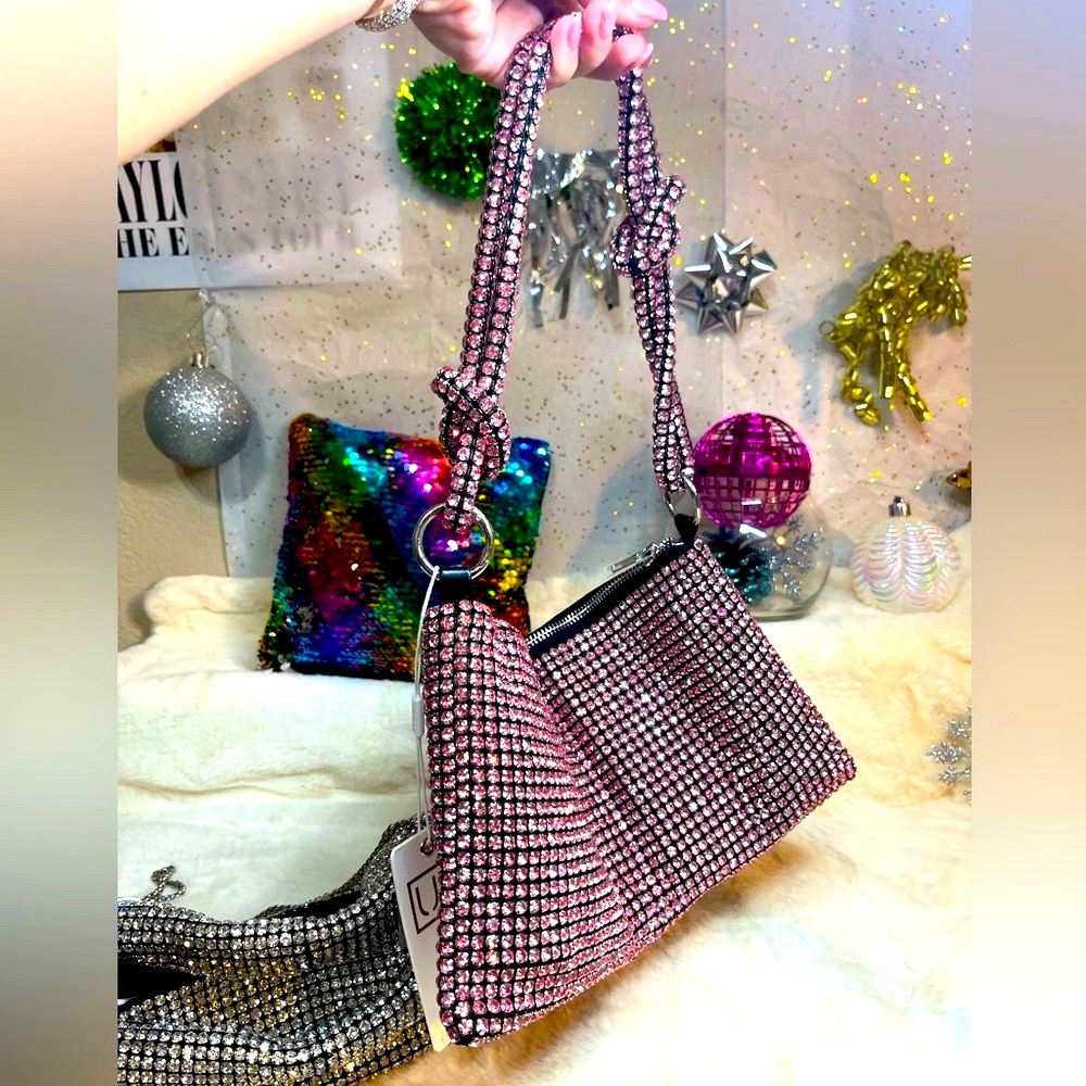 Urban Expressions Pink Rhinestone Bag brand NWT 👛excellent condition!